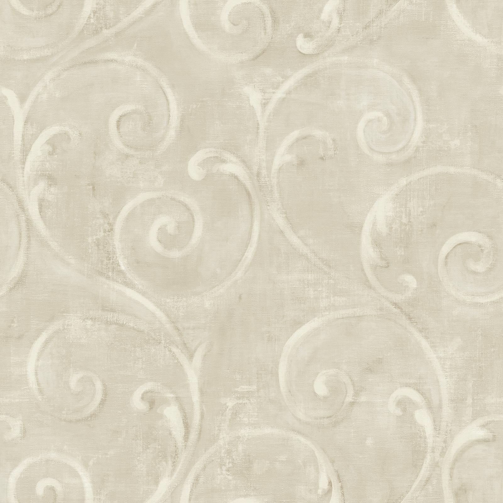 York Wallcoverings American Classics Textured Scroll Wallpaper