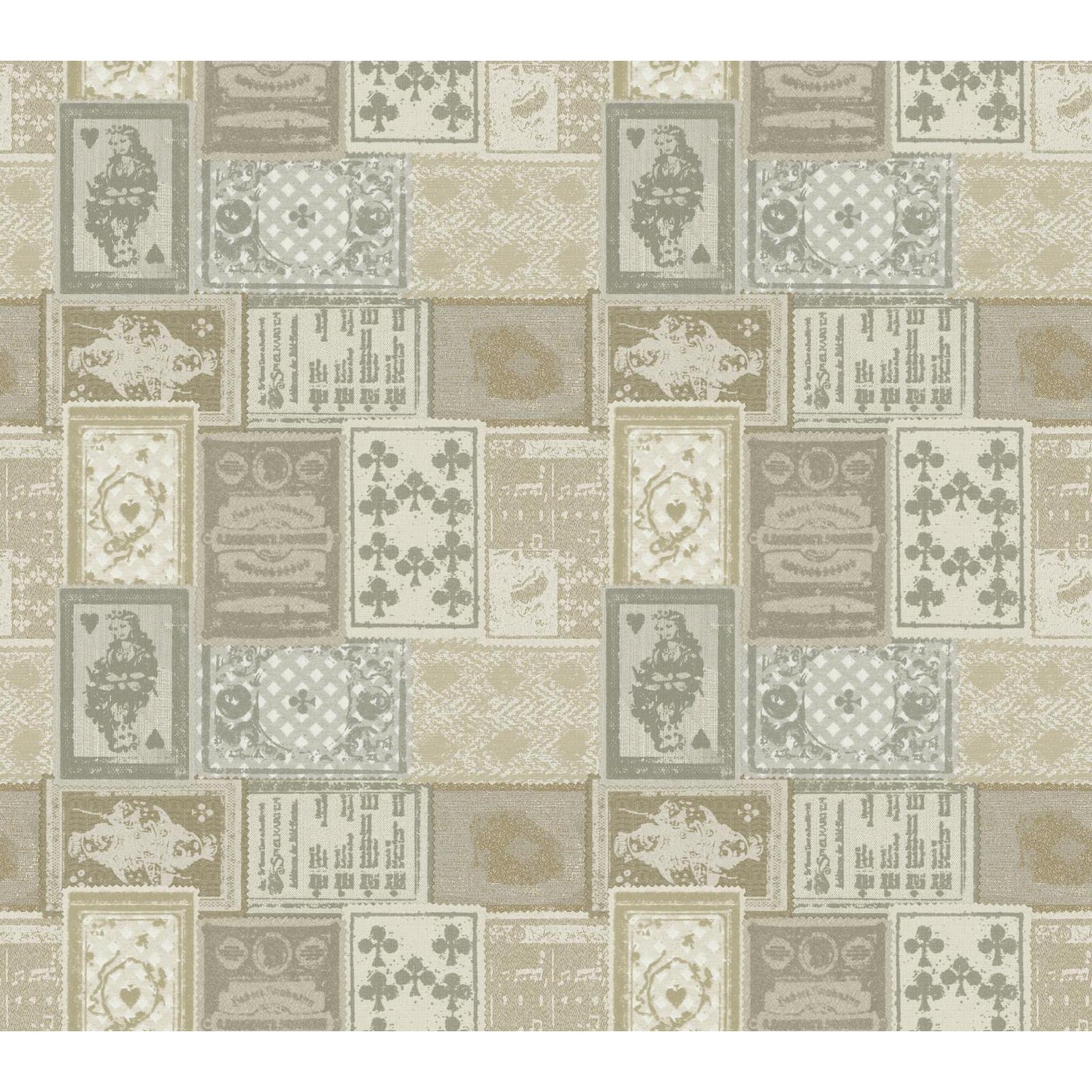 York Wallcoverings American Classics Eclectic Patchwork Wallpaper