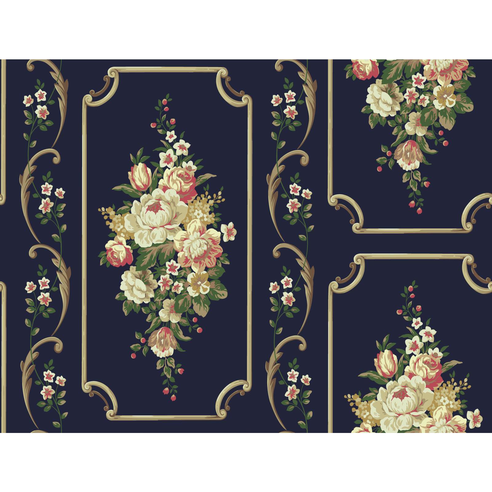 York Wallcoverings Casabella II Floral Panel Wallpaper