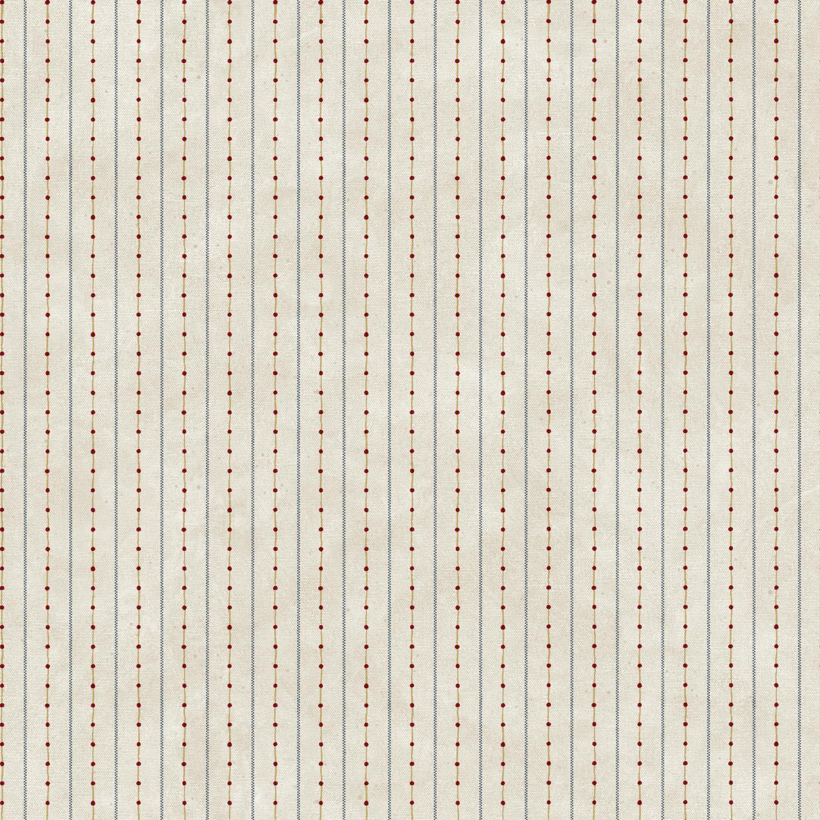York Wallcoverings Welcome Home Dots W/Ticking Stripe Wallpaper