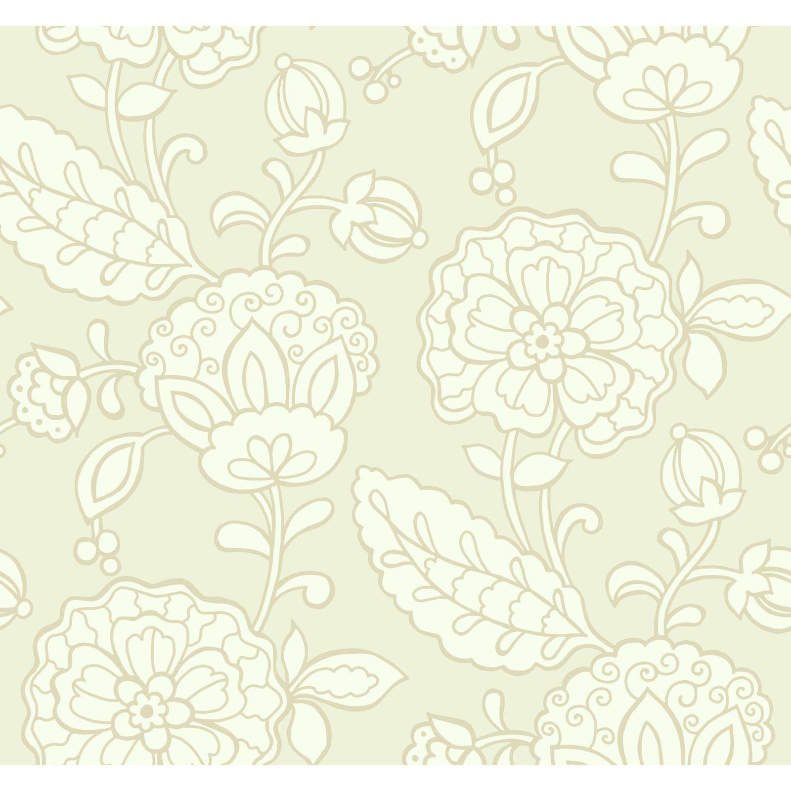 York Wallcoverings Carey Lind Vibe Chunky Floral Wallpaper