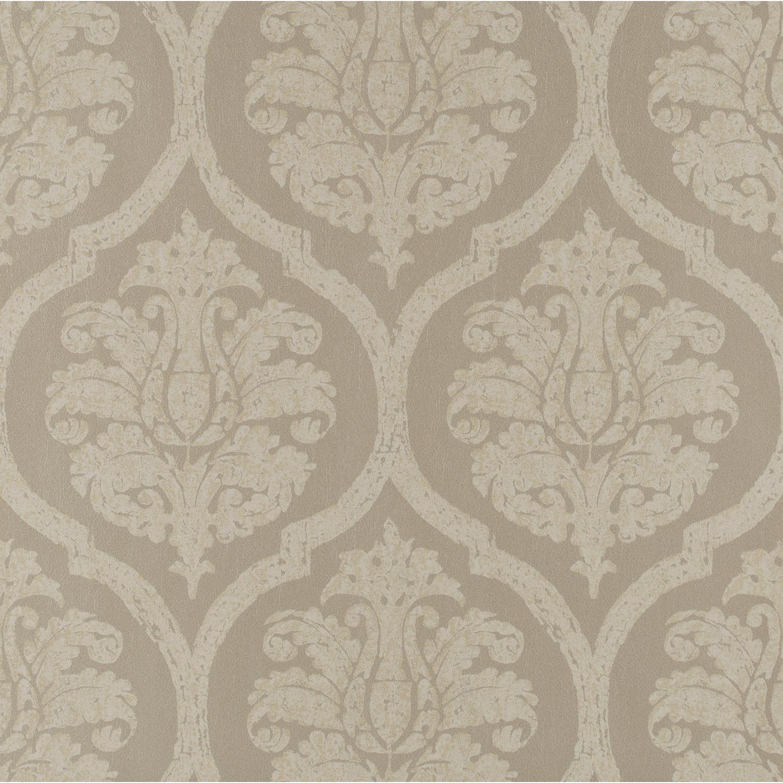 York Wallcoverings Weathered Finishes Leather Damask Wallpaper