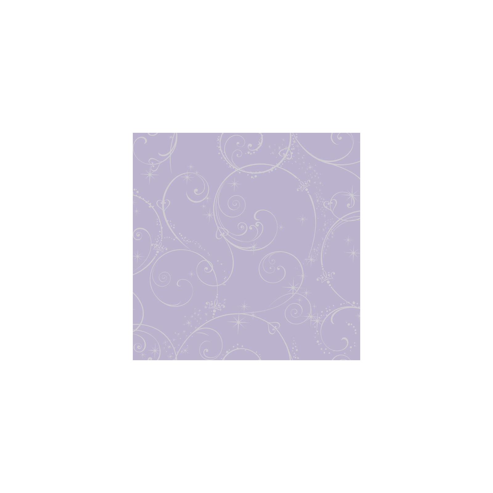 York Wallcoverings Kids  Perfect Princess Scroll Wallpaper in Purple with Glitter