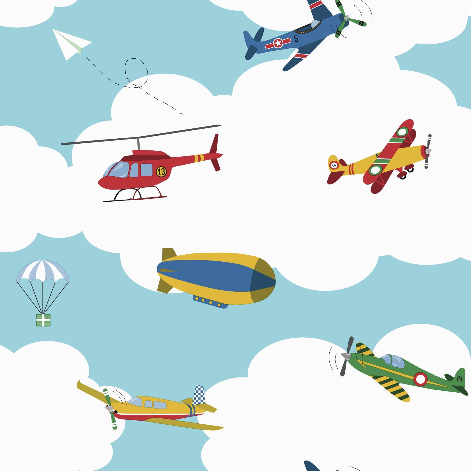 York Wallcoverings Waverly Kids In The Clouds Wallpaper