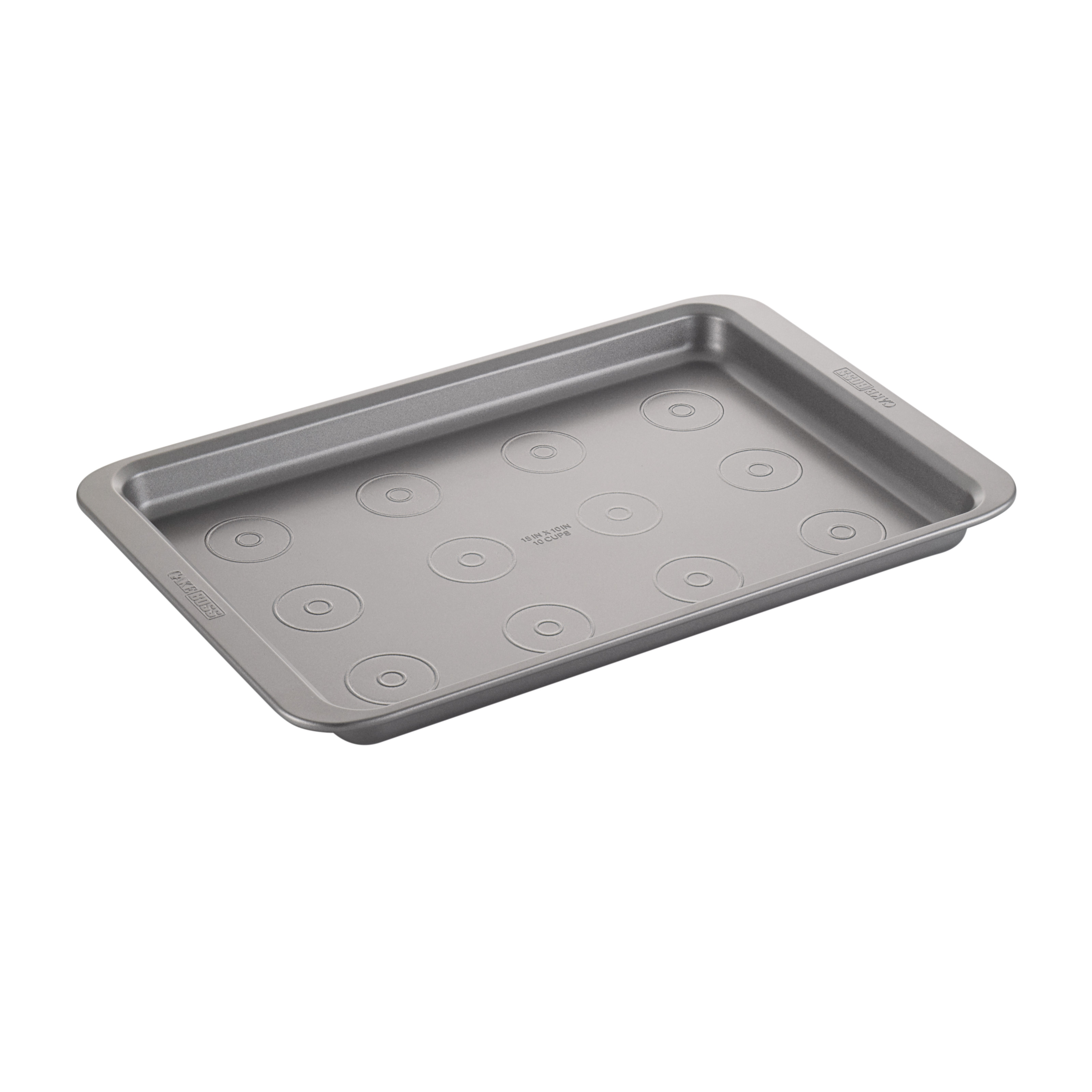 Cake Boss Basics Nonstick Bakeware 10-Inch x 15-Inch Cookie Pan, Gray
