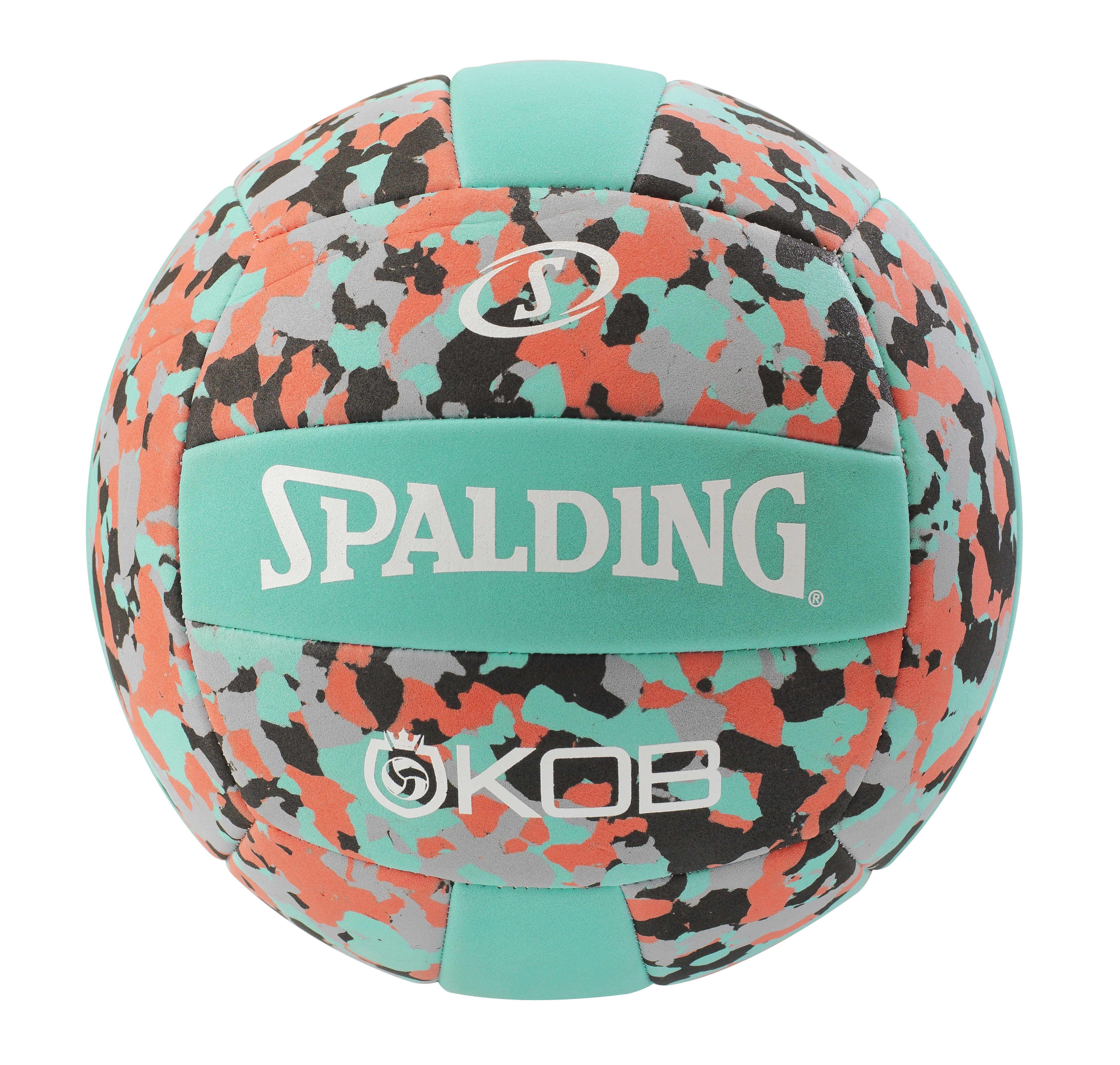 UPC 029321722293 product image for Spalding King of the Beach Dyed EVA teal/coral volleyball, Multi | upcitemdb.com
