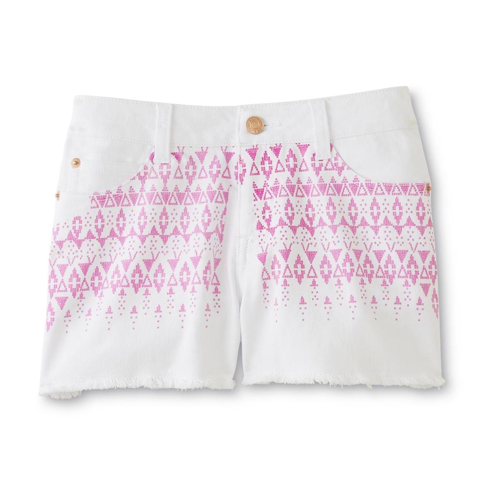 Girl's Colored Denim Cutoff Shorts - Tribal