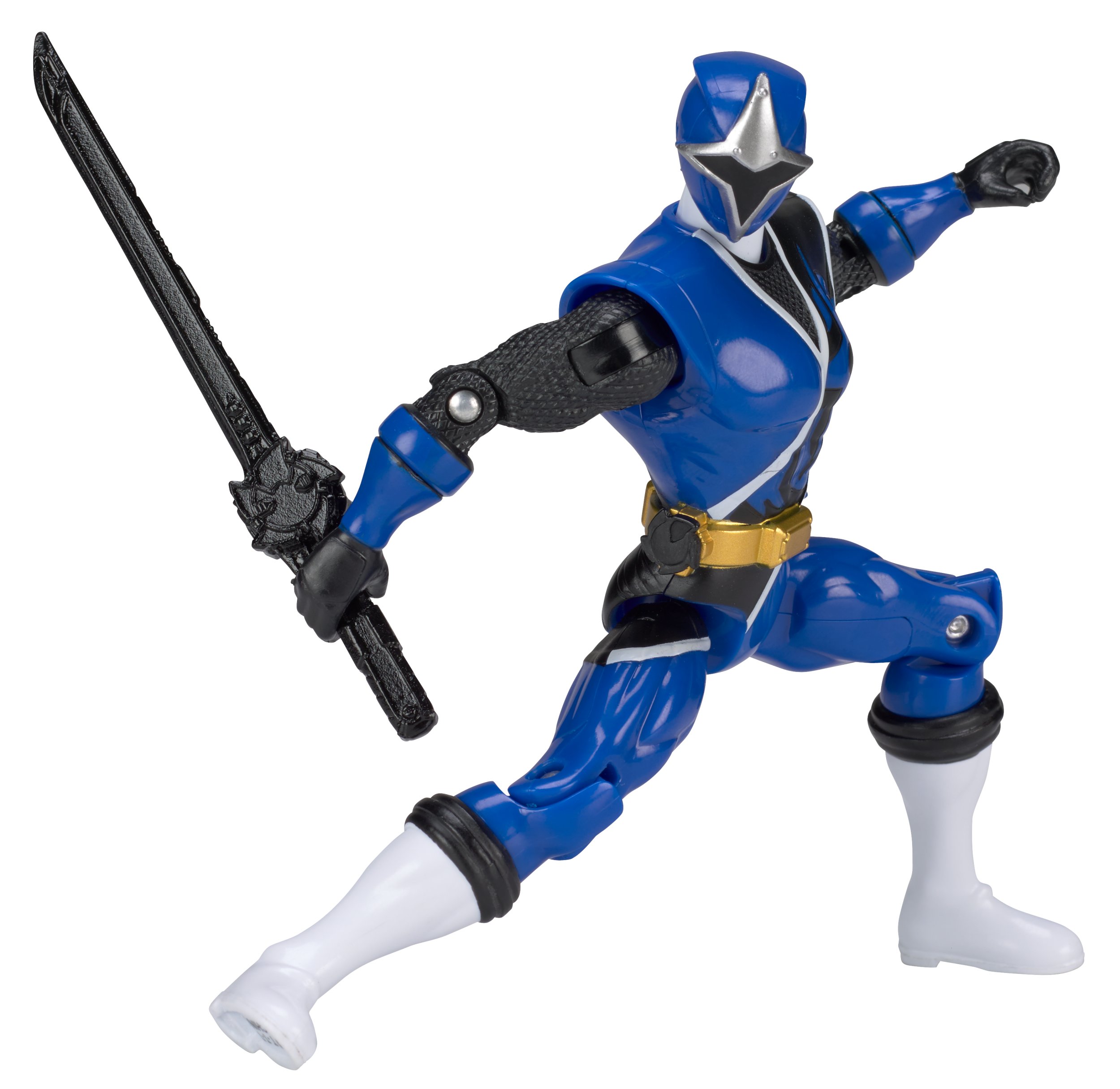 Figurine Power Rangers Ninja Steel - Cycle Avec Ranger Bleu - Bandai