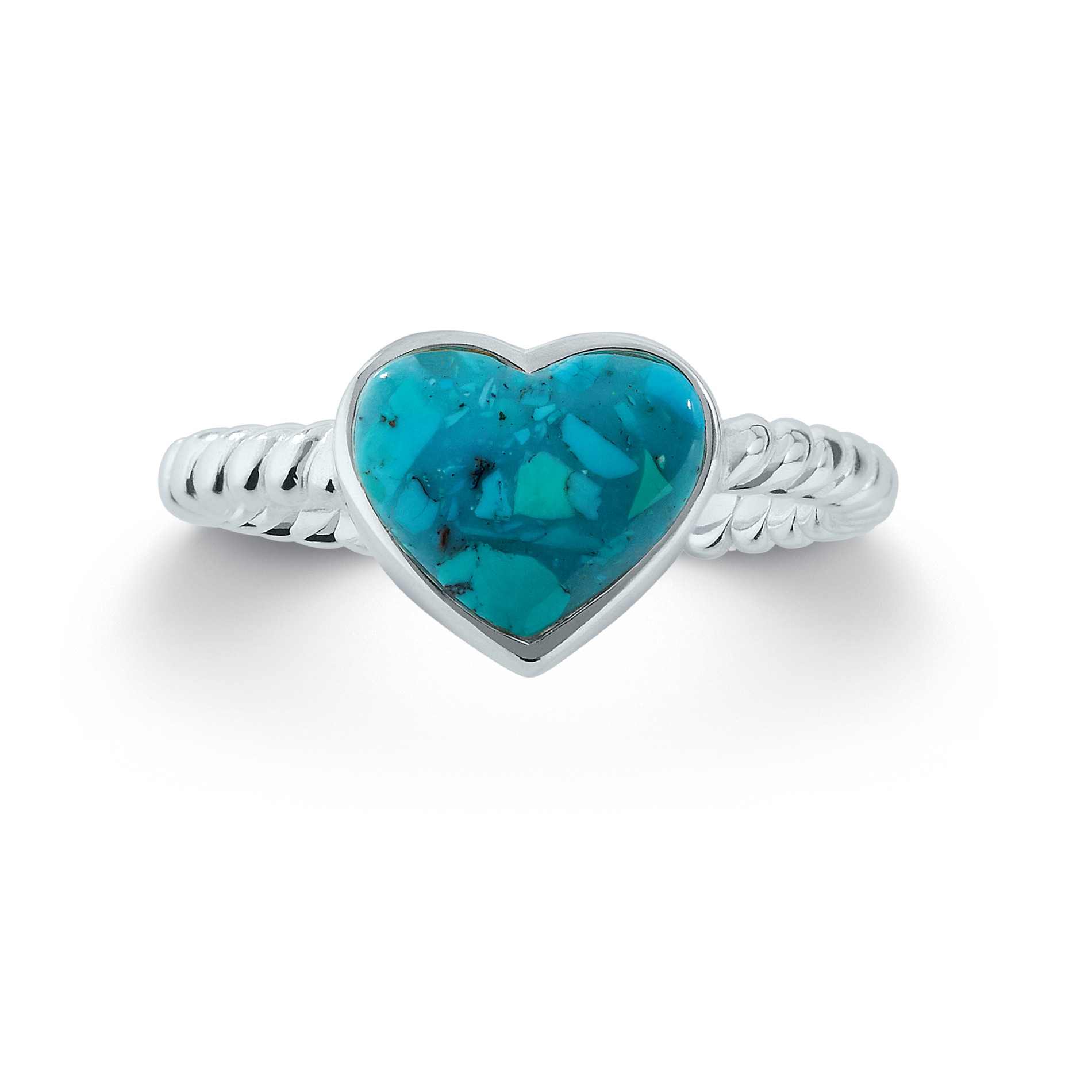 Sterling Silver Turquoise Heart Ring Size 8 Shop Your Way Online