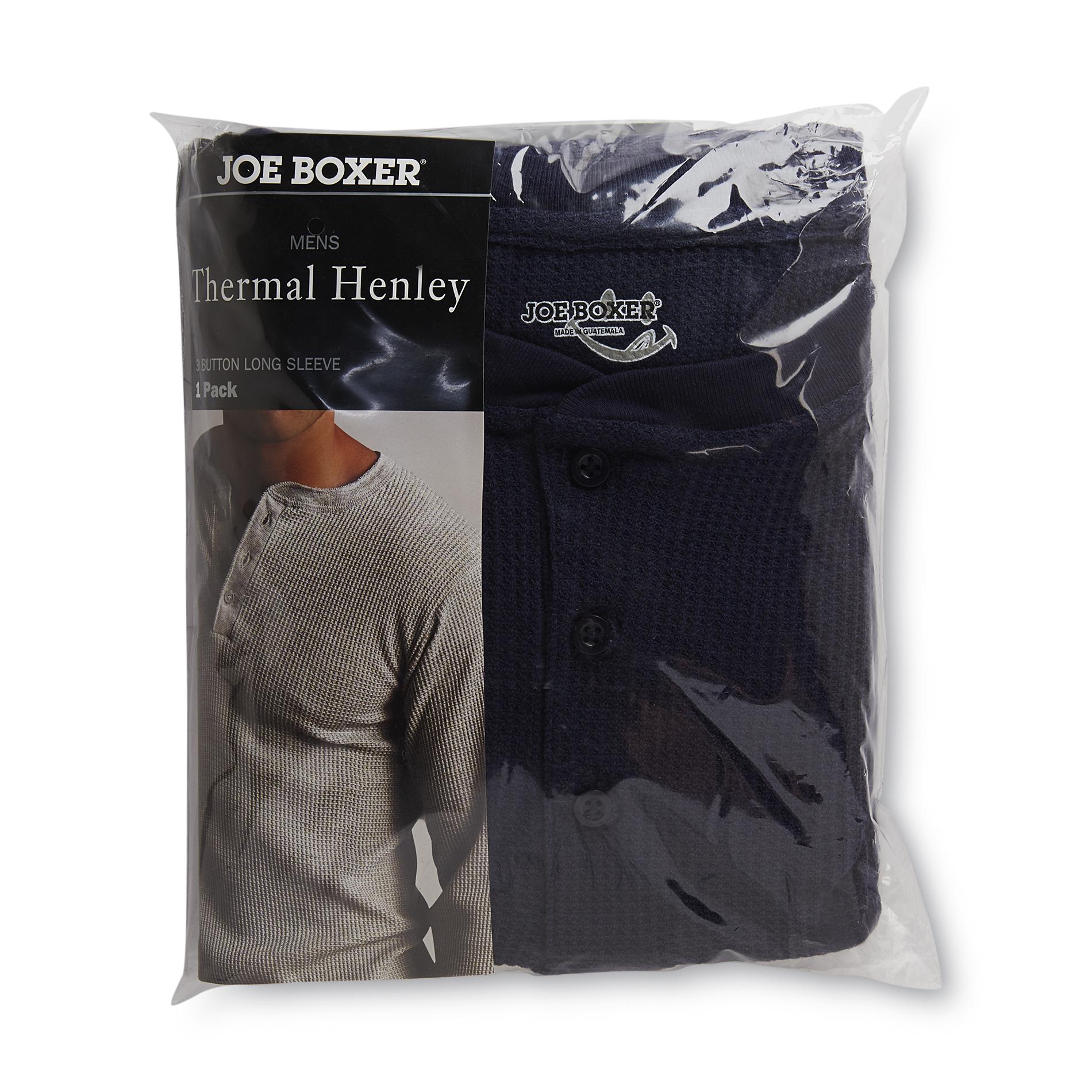 Joe Boxer Men's Big & Tall Thermal Henley Shirt Clothing, Shoes