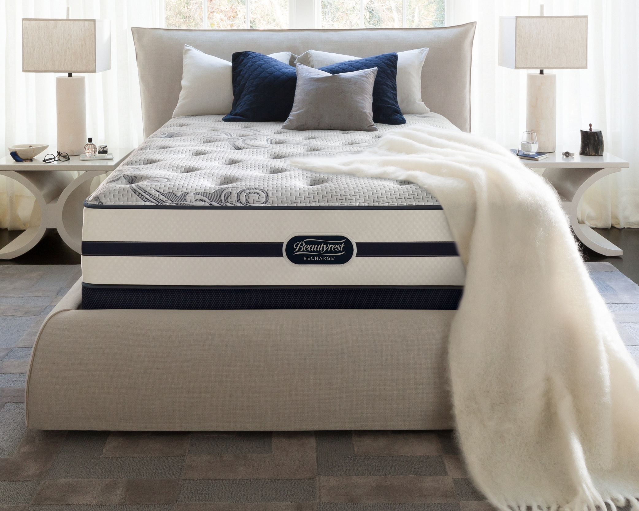 Beautyrest Recharge St. Caroline Luxury Firm Queen Mattress Home