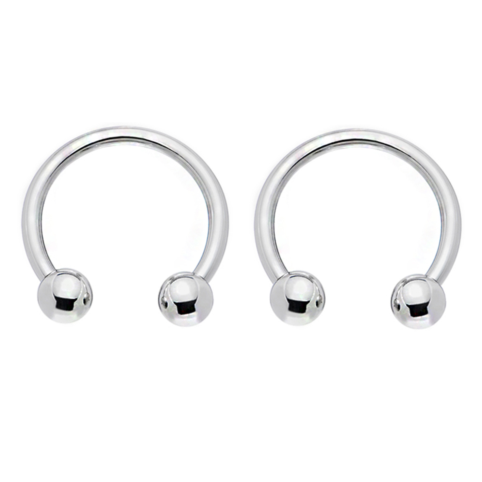 Bodi-Rox Circular Barbell 14 Gauge Steel- Metallic Bodi-Rox Circular Barbell 14 Gauge Steel- Metallic