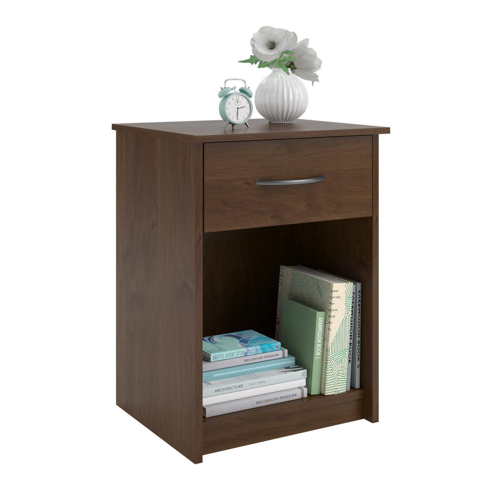 Core Night Stand with Storage Drawer  Multiple Colors