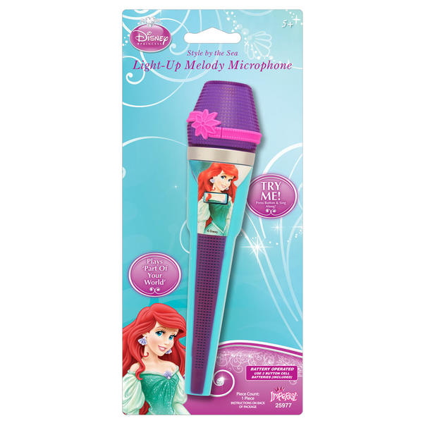 Disney The Little Mermaid Light & Sound Microphone Ariel Toys