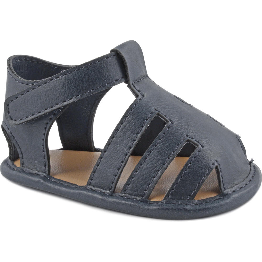 Infants Soft Sole T-Strap Shoes &#8211; Blue