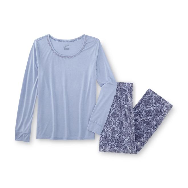 Jaclyn Smith Women's Pajamas Paisley Clothing, Shoes & Jewelry