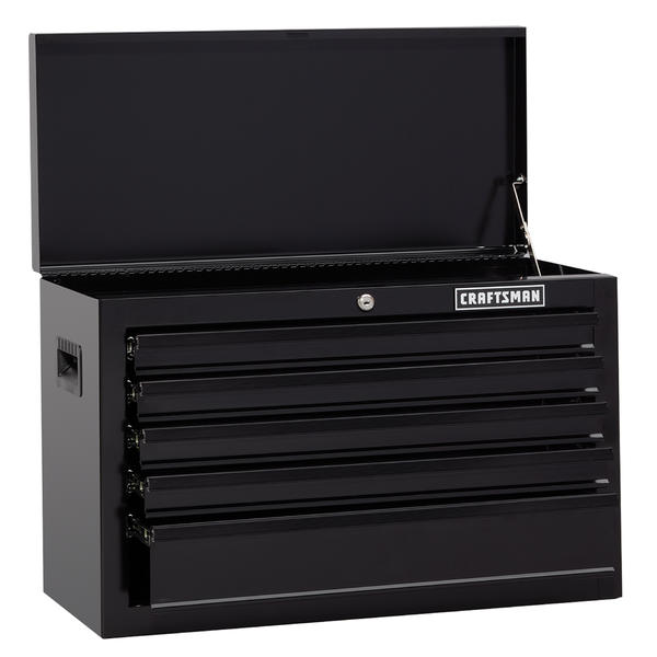 Craftsman 116077 26 5 Drawer Standard Duty Top Chest Black