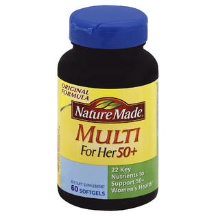 Nature Made Multi for Her 50+ Original Formula Soft-gels ...