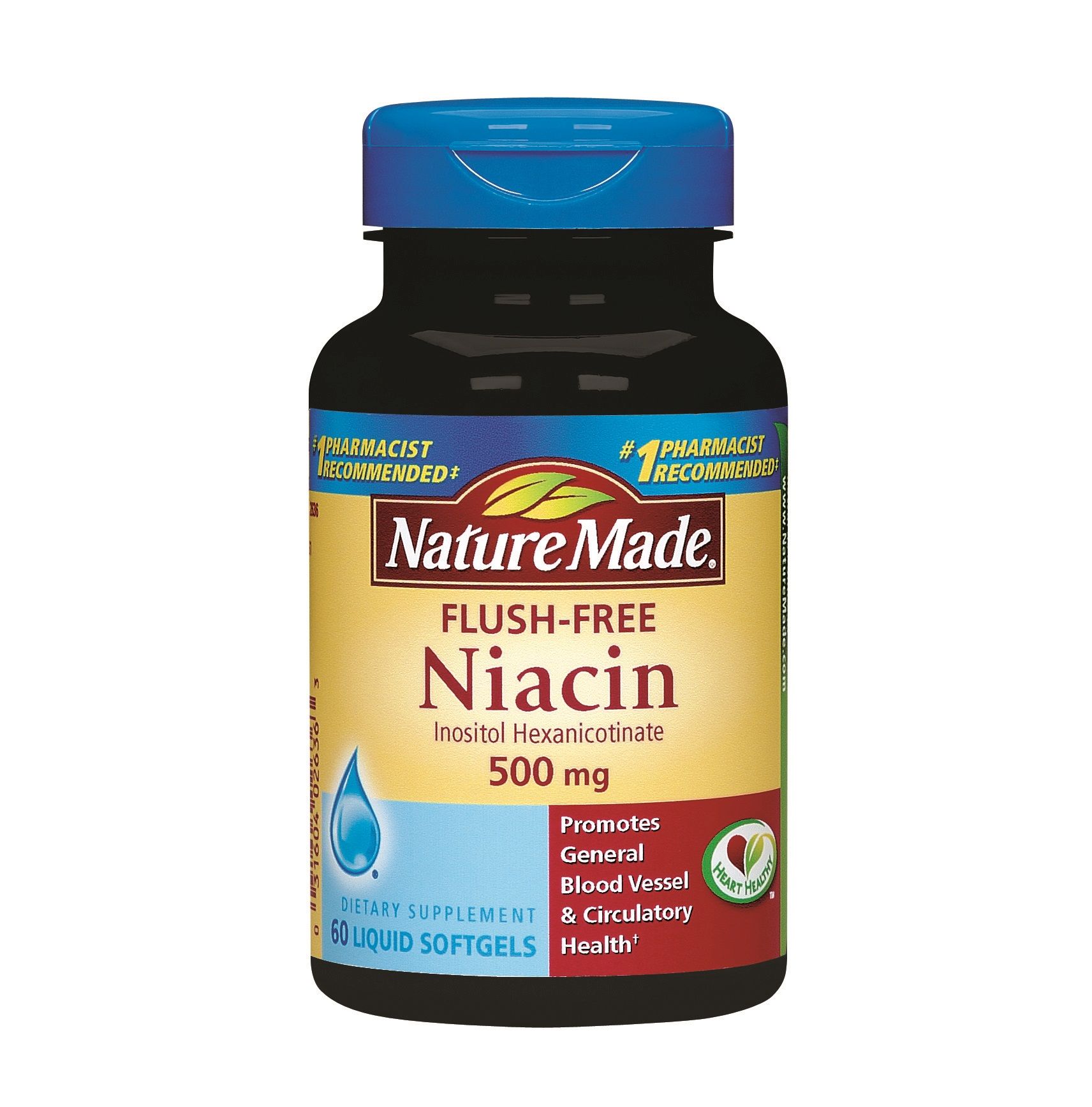 Flush Free Niacin 500 mg, 60 Softgels
