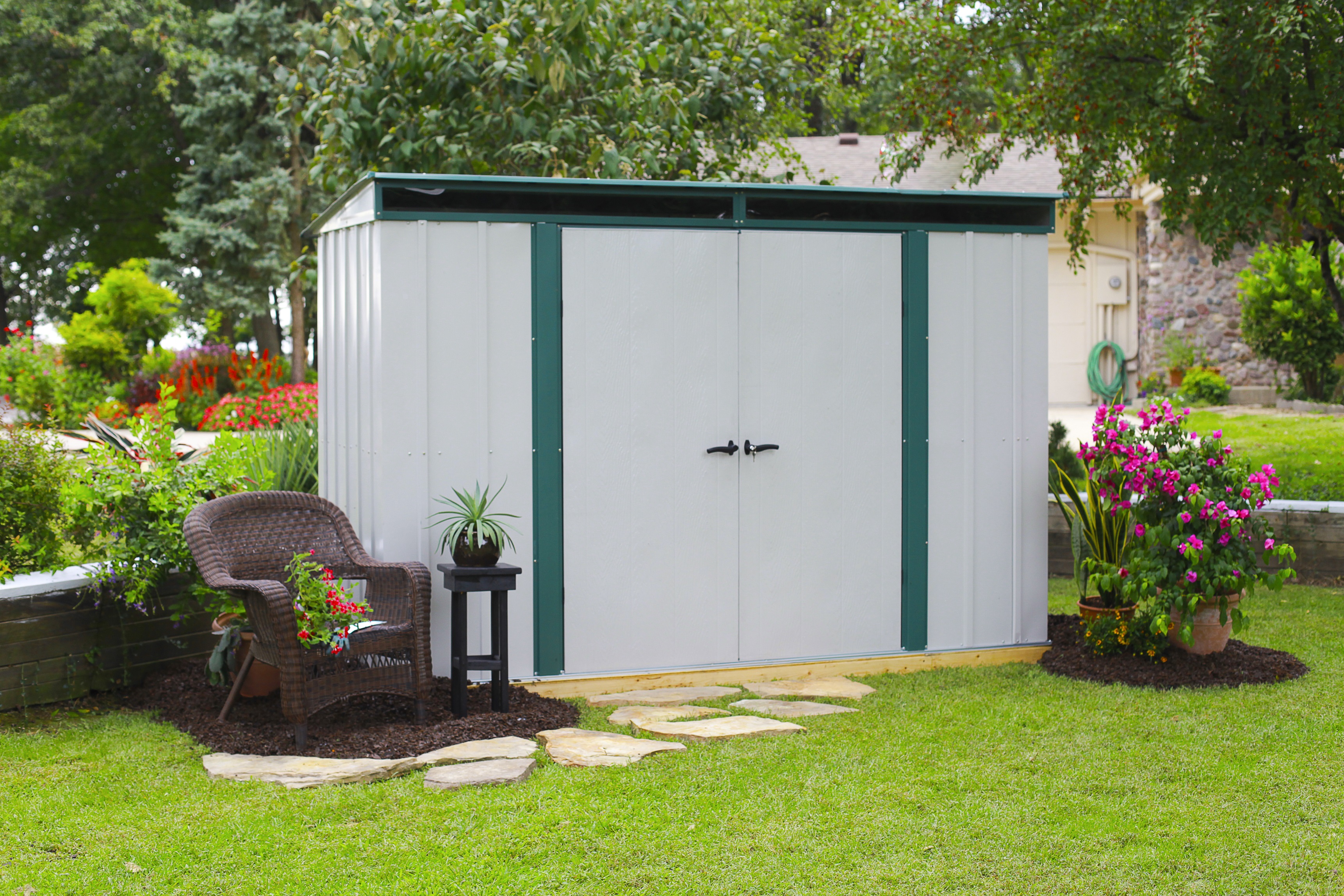 Arrow Eurolite Lean To Steel Storage Shed 10 x 4