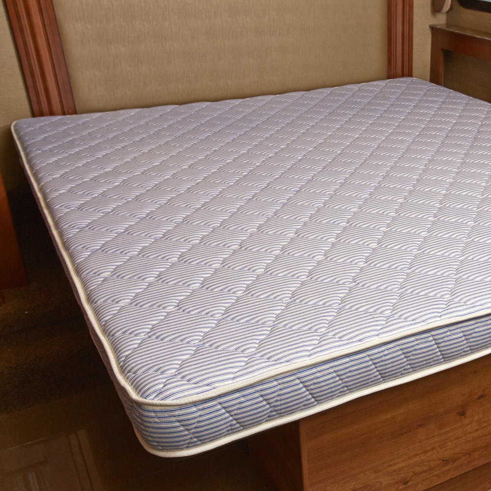 Innerspace Luxury Products InnerSpace 5.5-inch RV Camper Reversible Queen Mattress Only - Quilted Both Sides