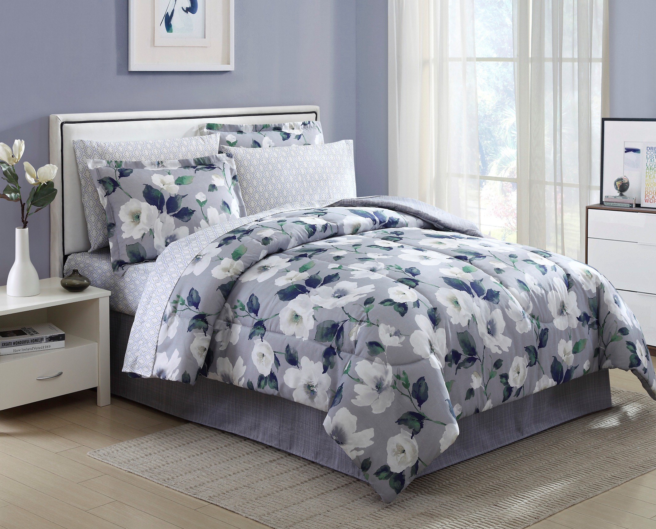 8-Piece Complete Bed Set - Blooming Floral