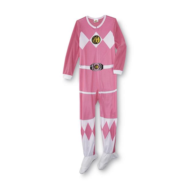 Power Rangers Girl's Footed Pajamas Clothing, Shoes & Jewelry