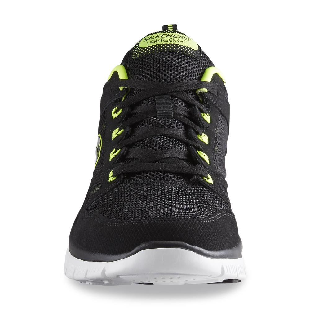 Men's Flex Advantage Running Athletic Shoe - Black/Lime