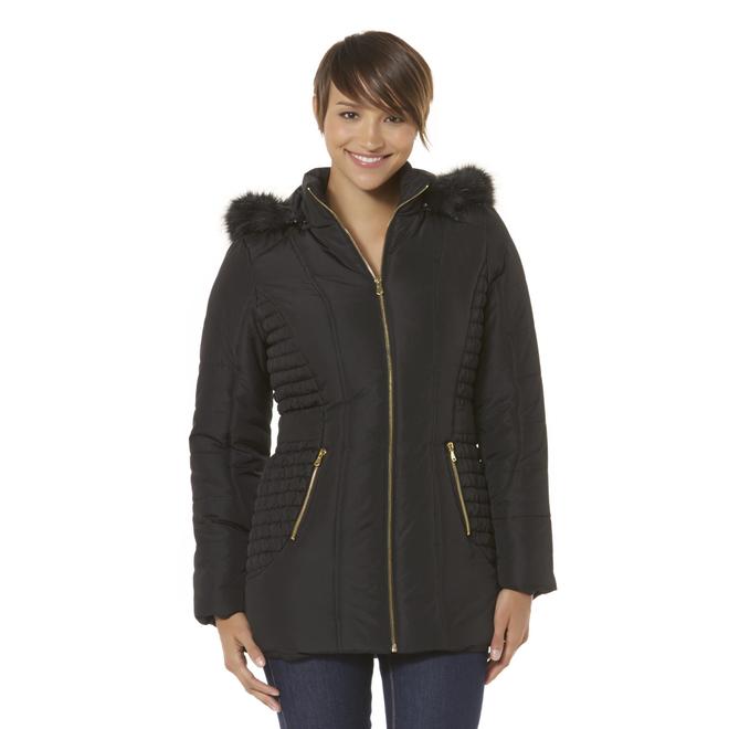 Women's Hooded Winter Jacket Shop Stylish Quilted Coats at Kmart