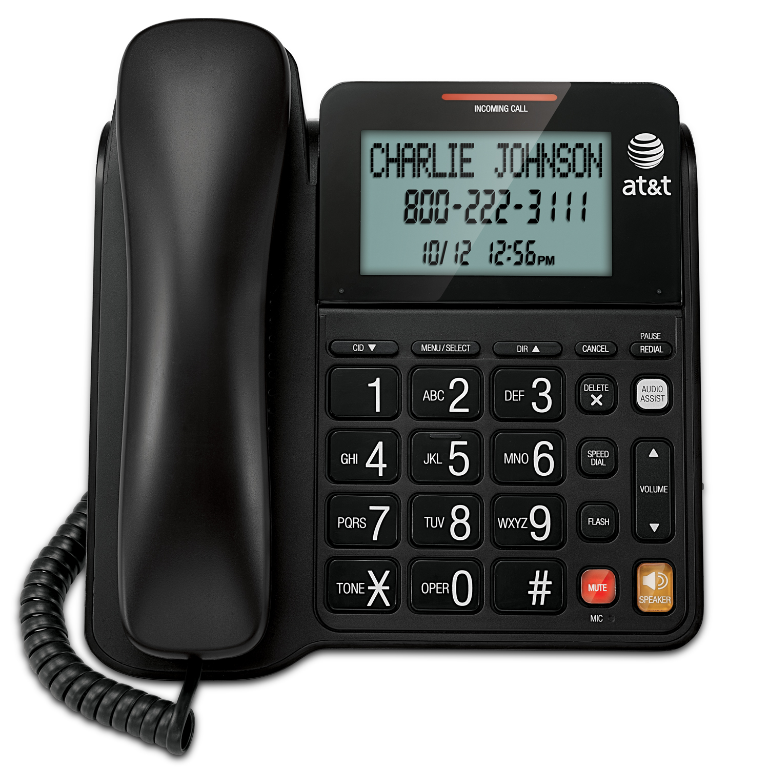 AT&T 89-4069-00 Corded Speakerphone CL2940 with Large Tilt Display