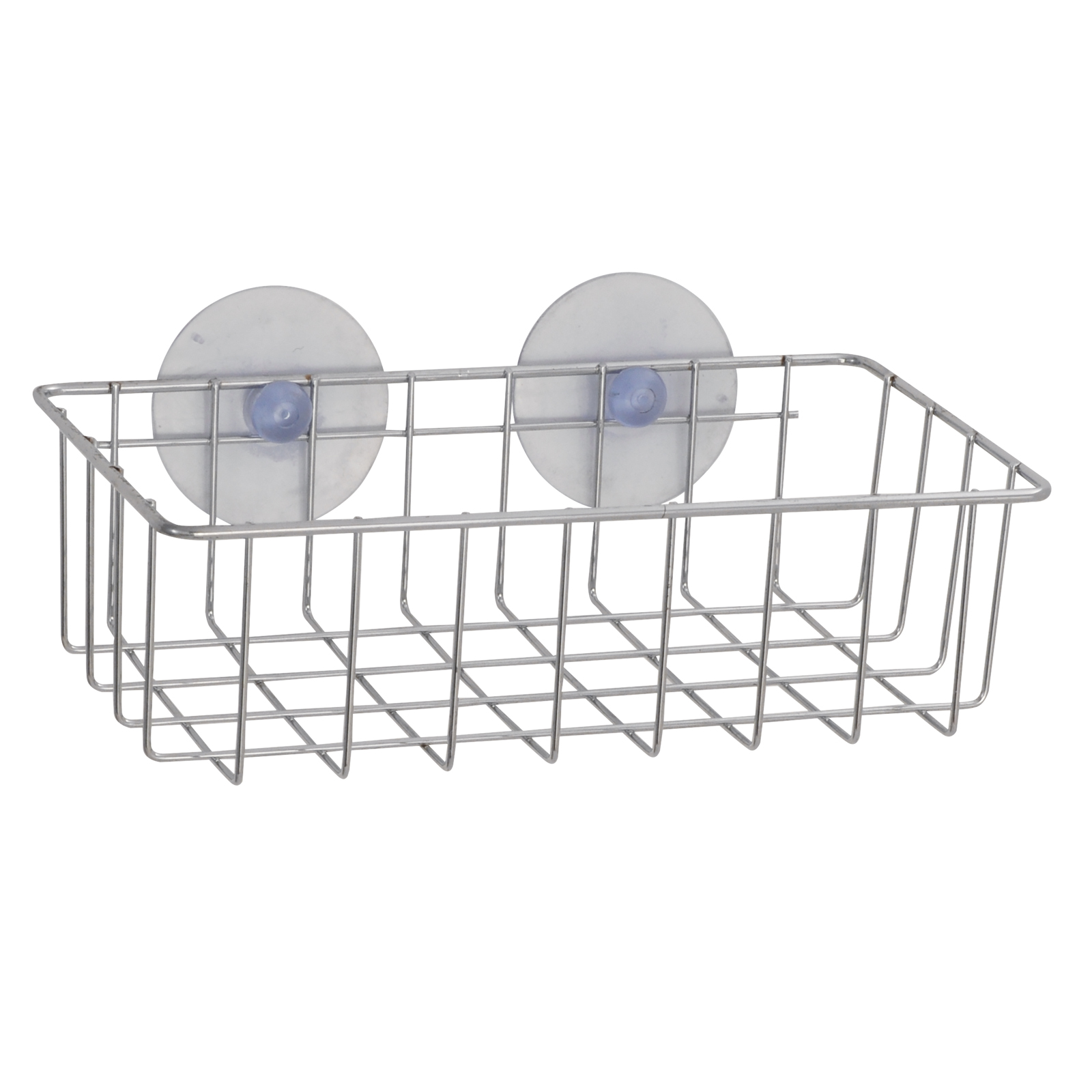 Exquisite Basket for the Shower or Wall Large with 2 Suction Cups Wire with Chrome Finish Shop