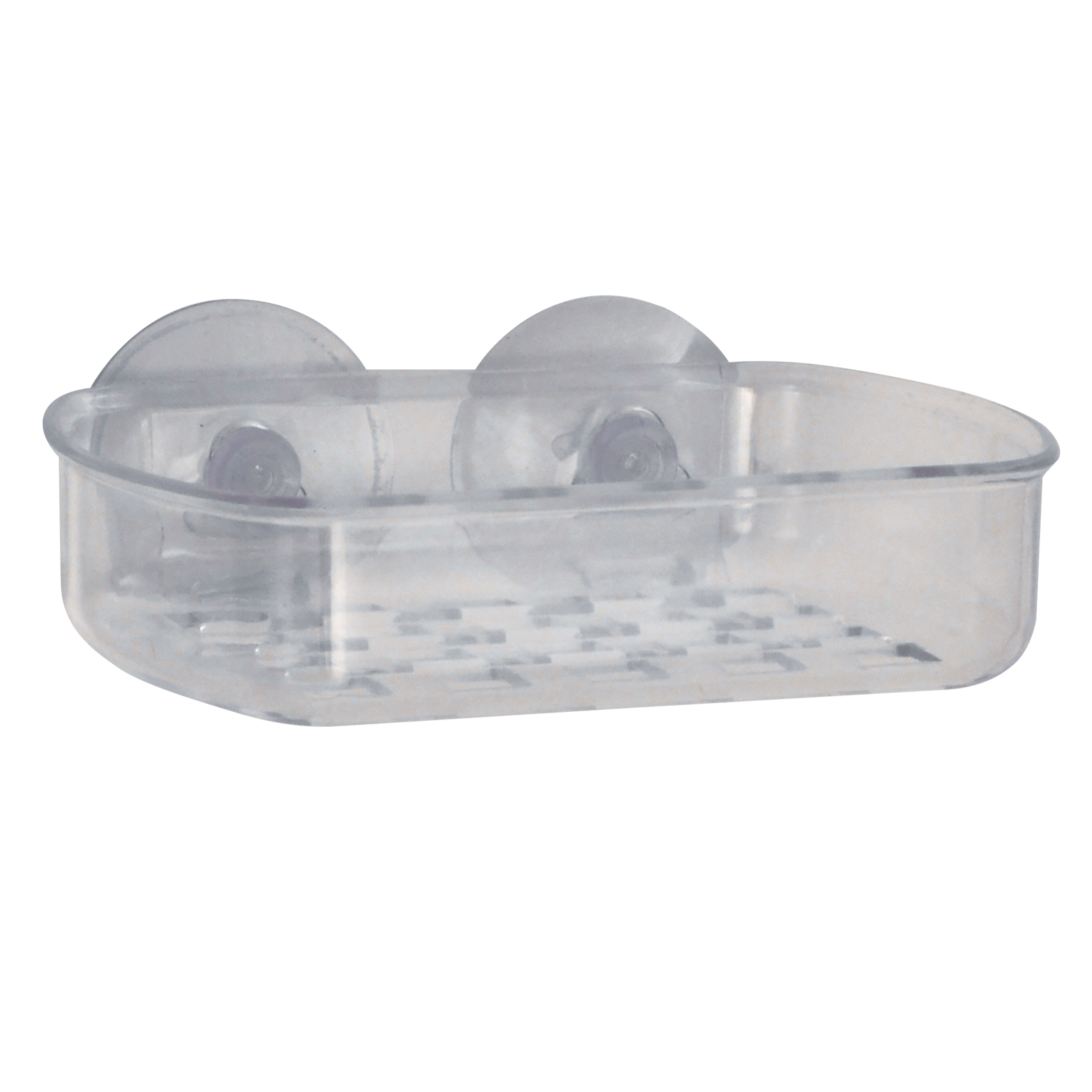 Exquisite Soap Dish for the Shower or Wall 2 Suction Cups Clear Plastic