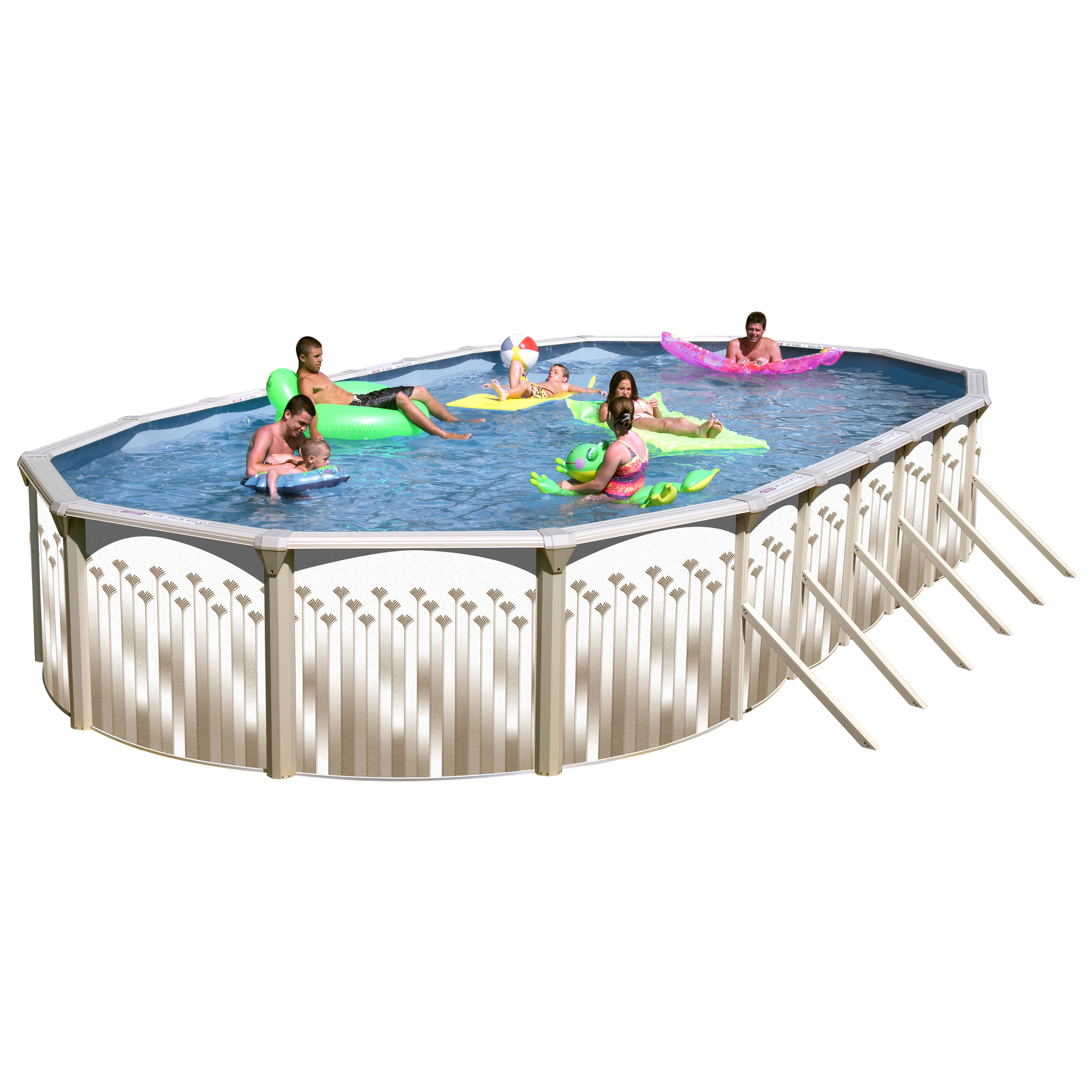 Simple Above Ground Swimming Pool Packages with Simple Decor