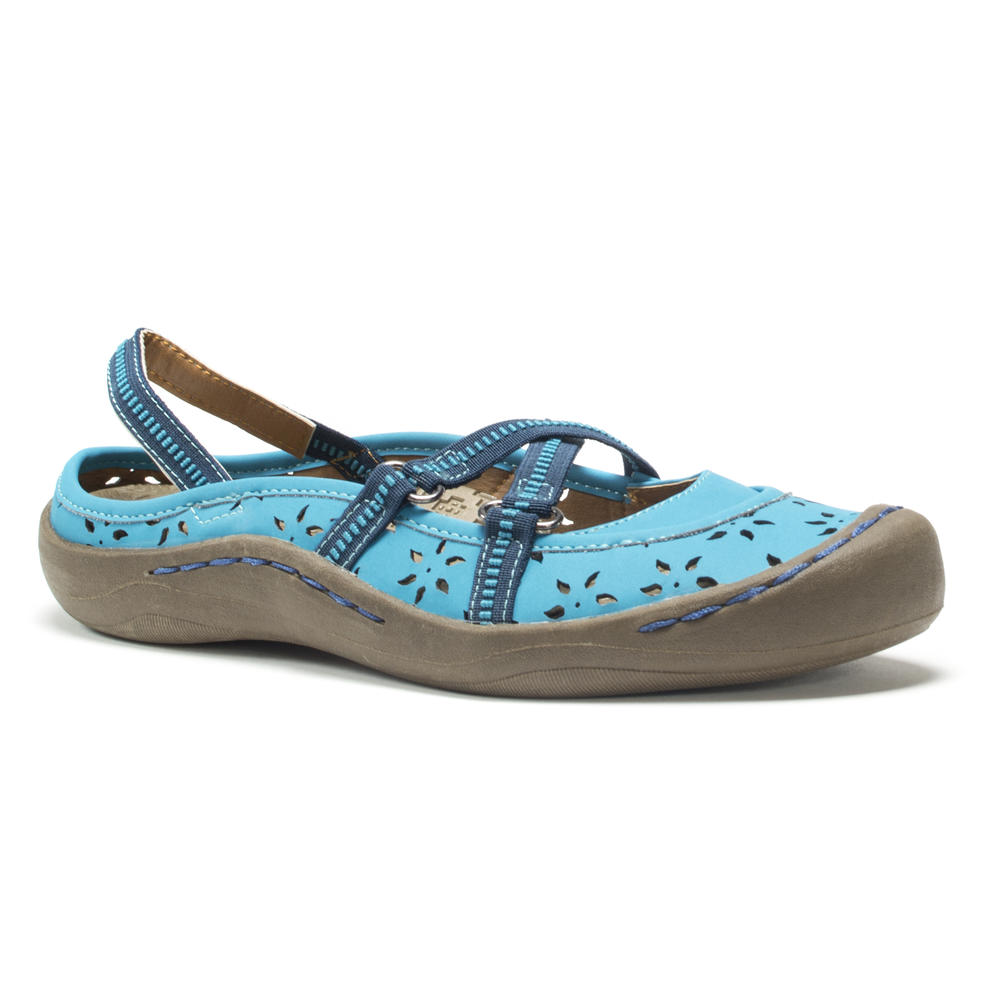 Women's Teal Erin Strap Shoes
