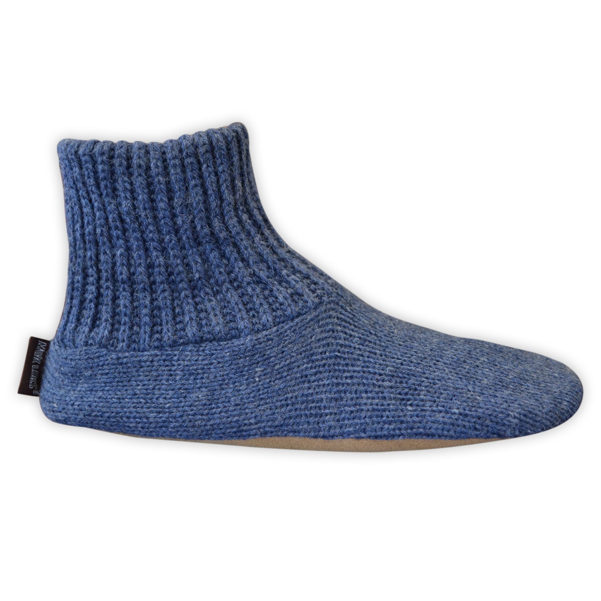 Men's Denim Ragg Wool Slipper Sock
