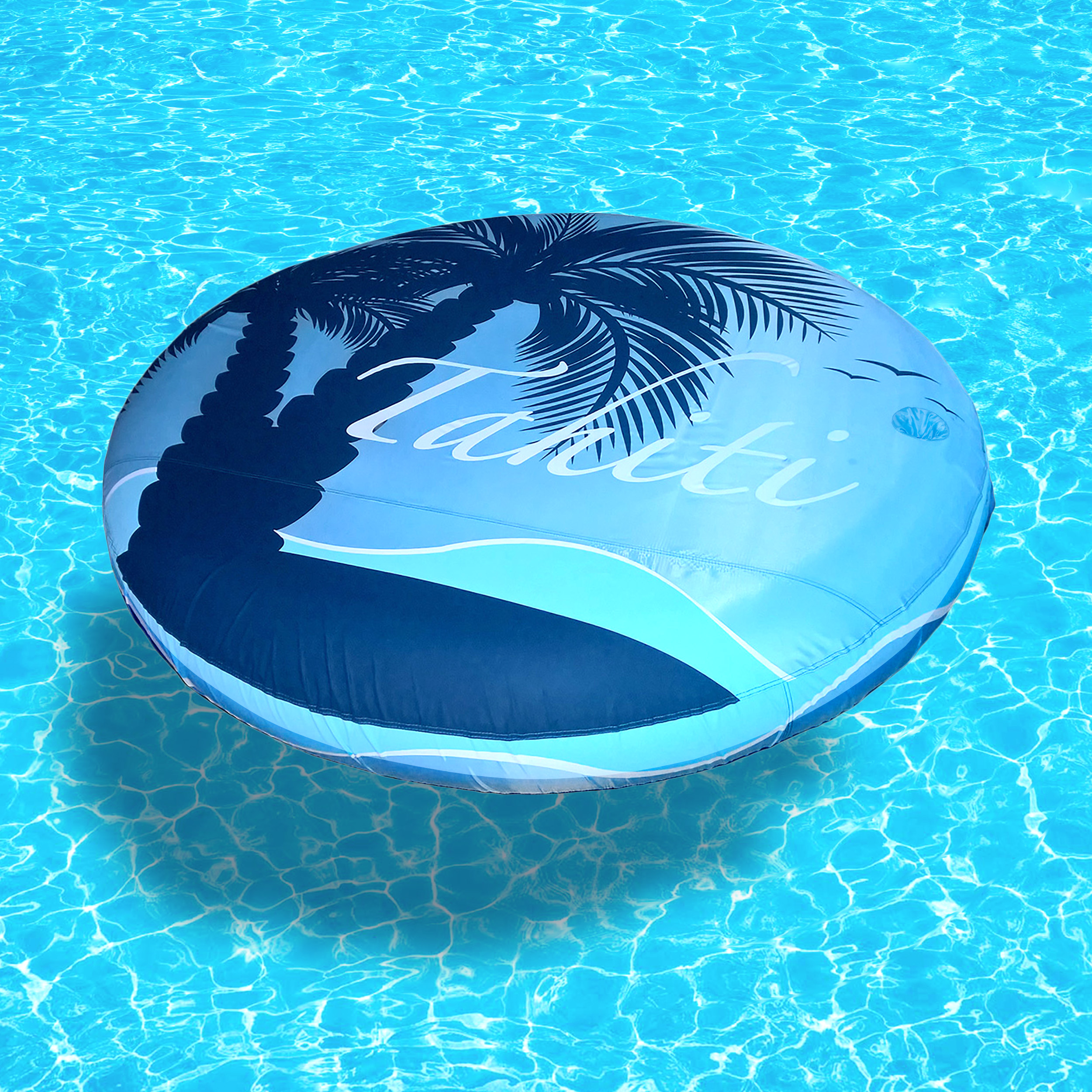 Blue Wave 72-In Drift + Escape Circular Floating Island Blue Wave 72-In Drift + Escape Circular Floating Island