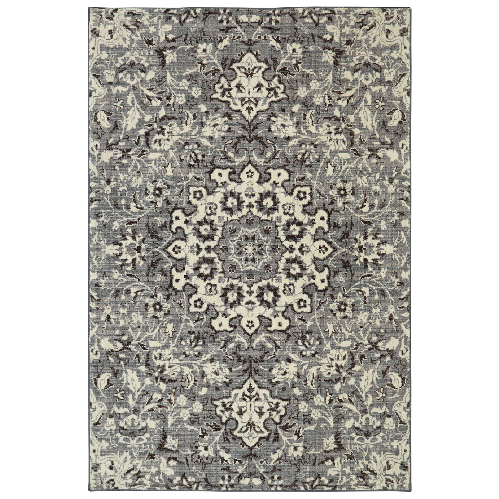 Mohawk Grey Medallion Stone Area Rug 60" X 84" Shop Your Way Online