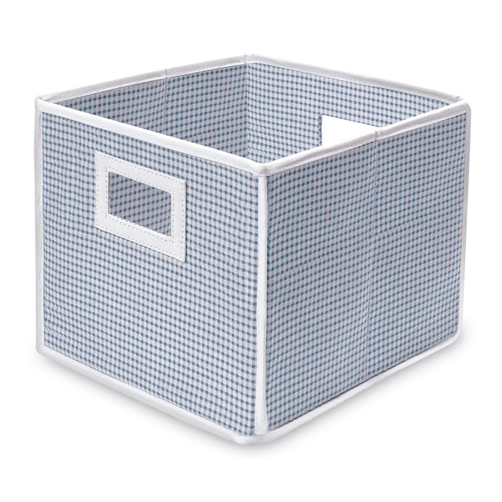 Badger Basket Folding Basket/Storage Cube - Blue Gingham