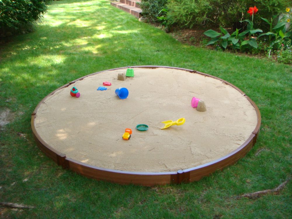 Two Inch Series 10.5ft.dia  x 5.5in. x  2 in. Composite Round Sandbox Kit