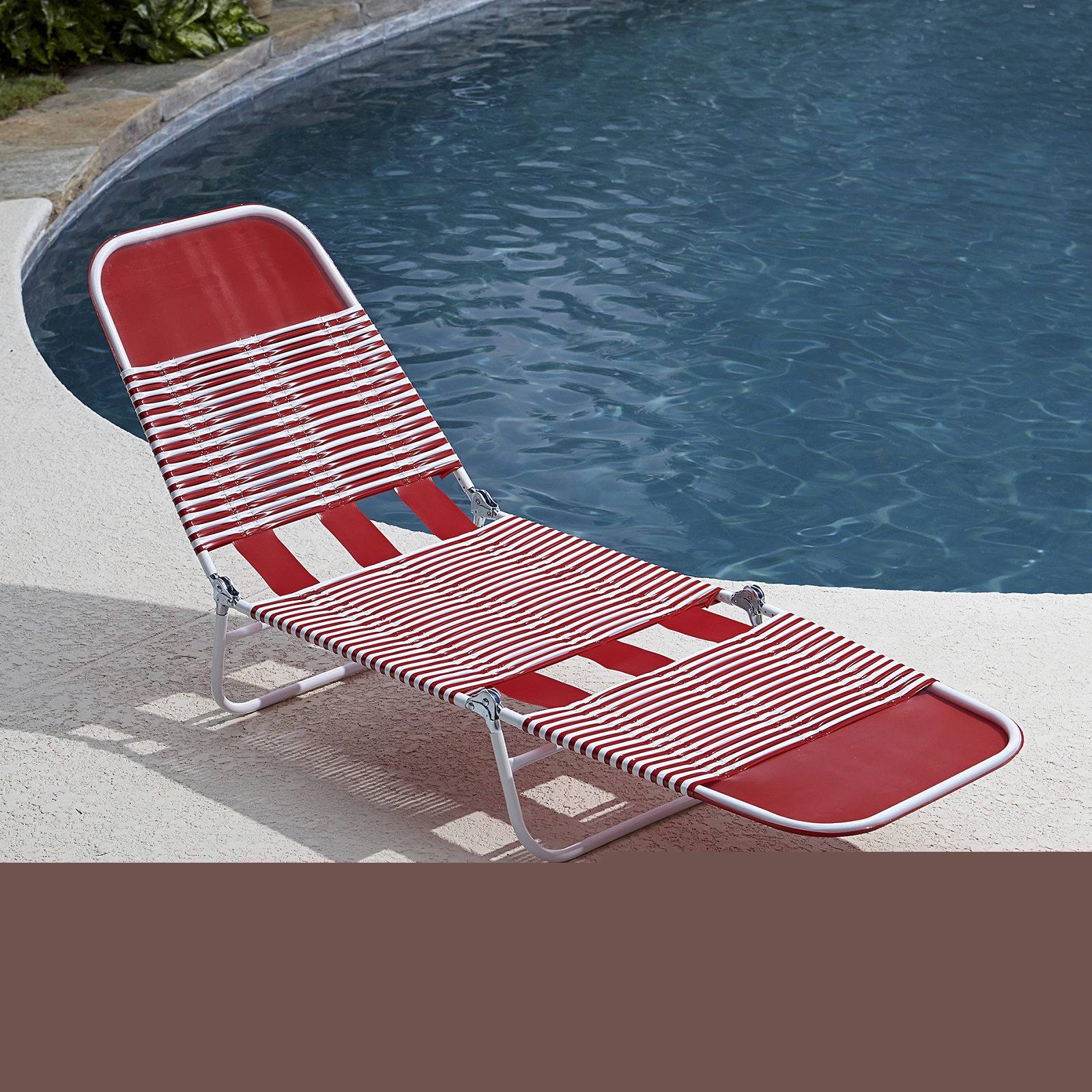 UPC 095457661119 Essential Garden Pvc Chaise Lounge Red