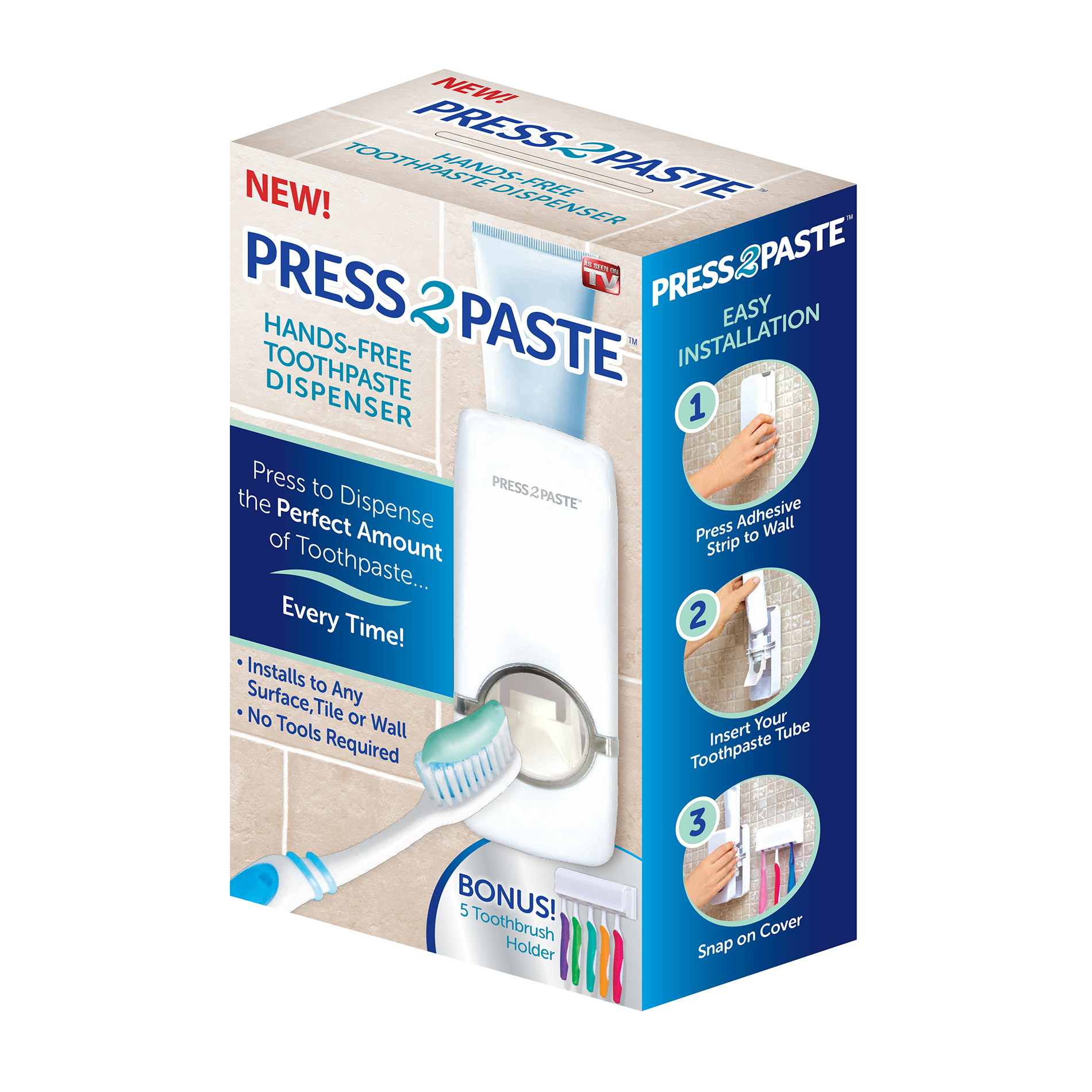 UPC 740275046623 Press 2 Paste HandsFree Toothpaste Dispenser