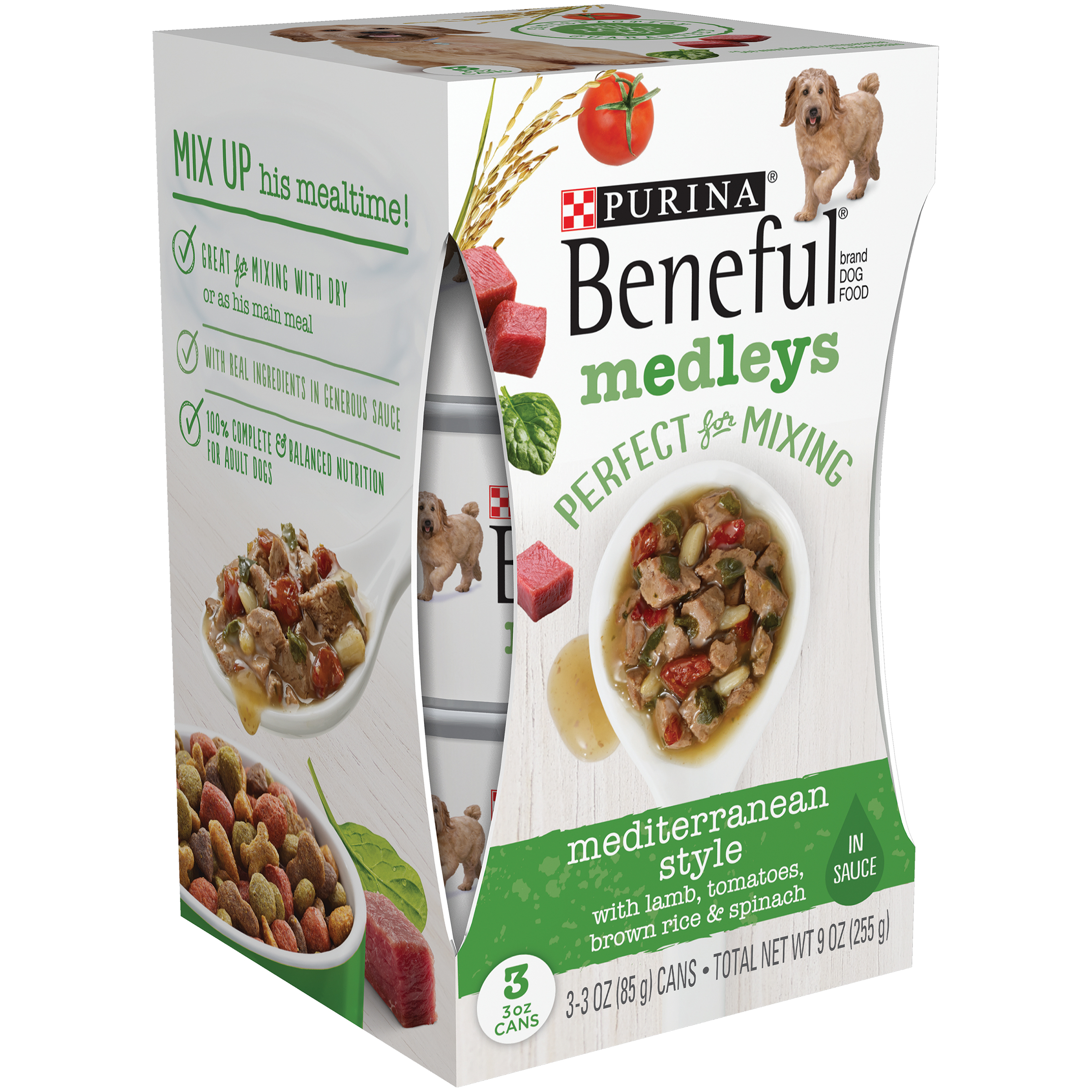 Beneful Mediterranean Style Medley Wet Dog Food 9 oz. Box Shop Your