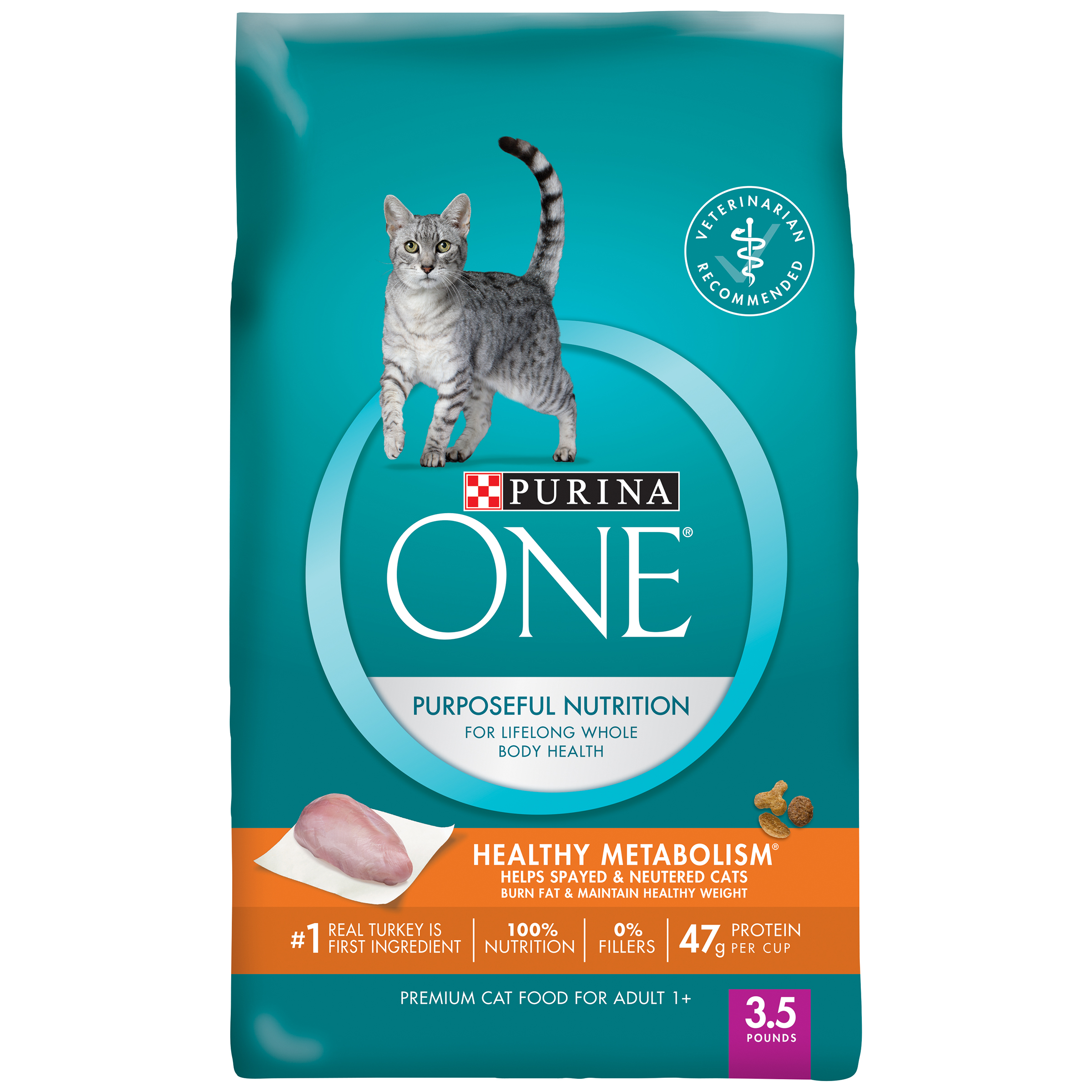 Purina ONE Healthy Metabolism Adult Premium Cat Food 3.5 lb. Bag Shop