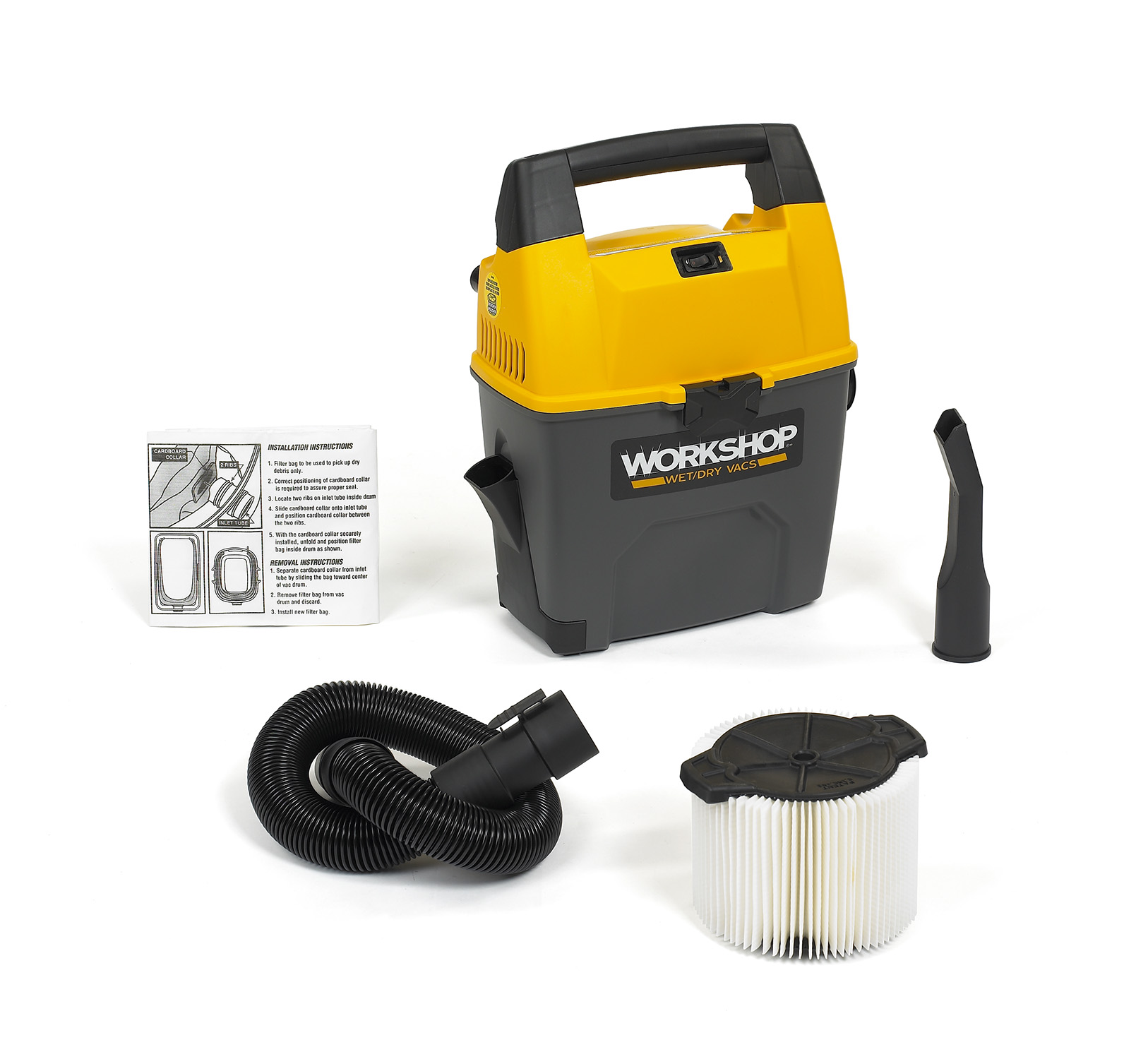 Wet Dry Vacs WS0300VA Portable Wet Dry Vacuum Cleaner, 3