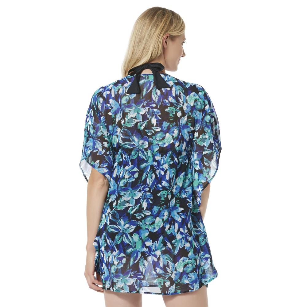 Women's Chiffon Swimsuit Cover-Up - Floral