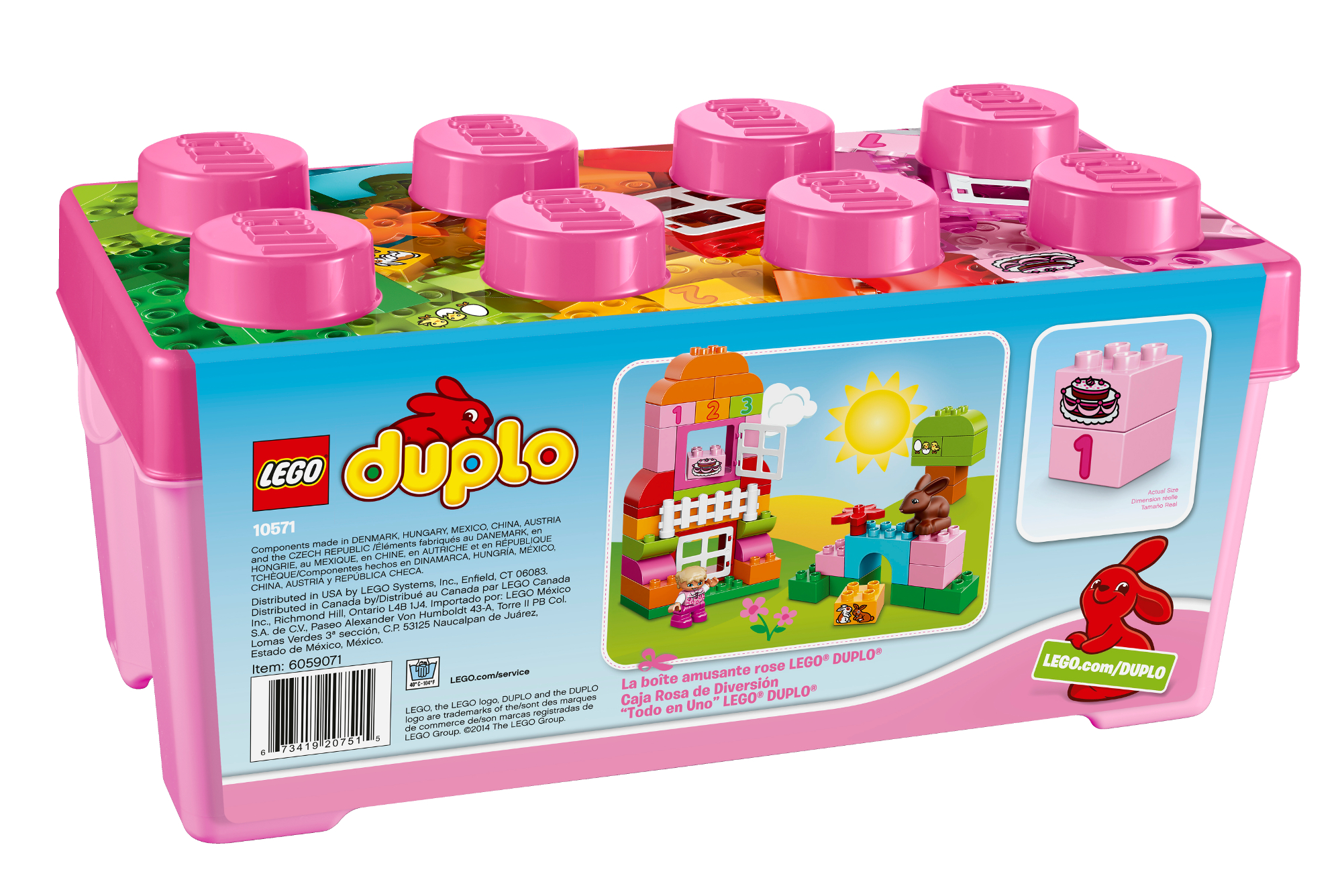 LEGO DUPLO® AllinOne Box of Fun Pink 10571 Free Shipping New eBay