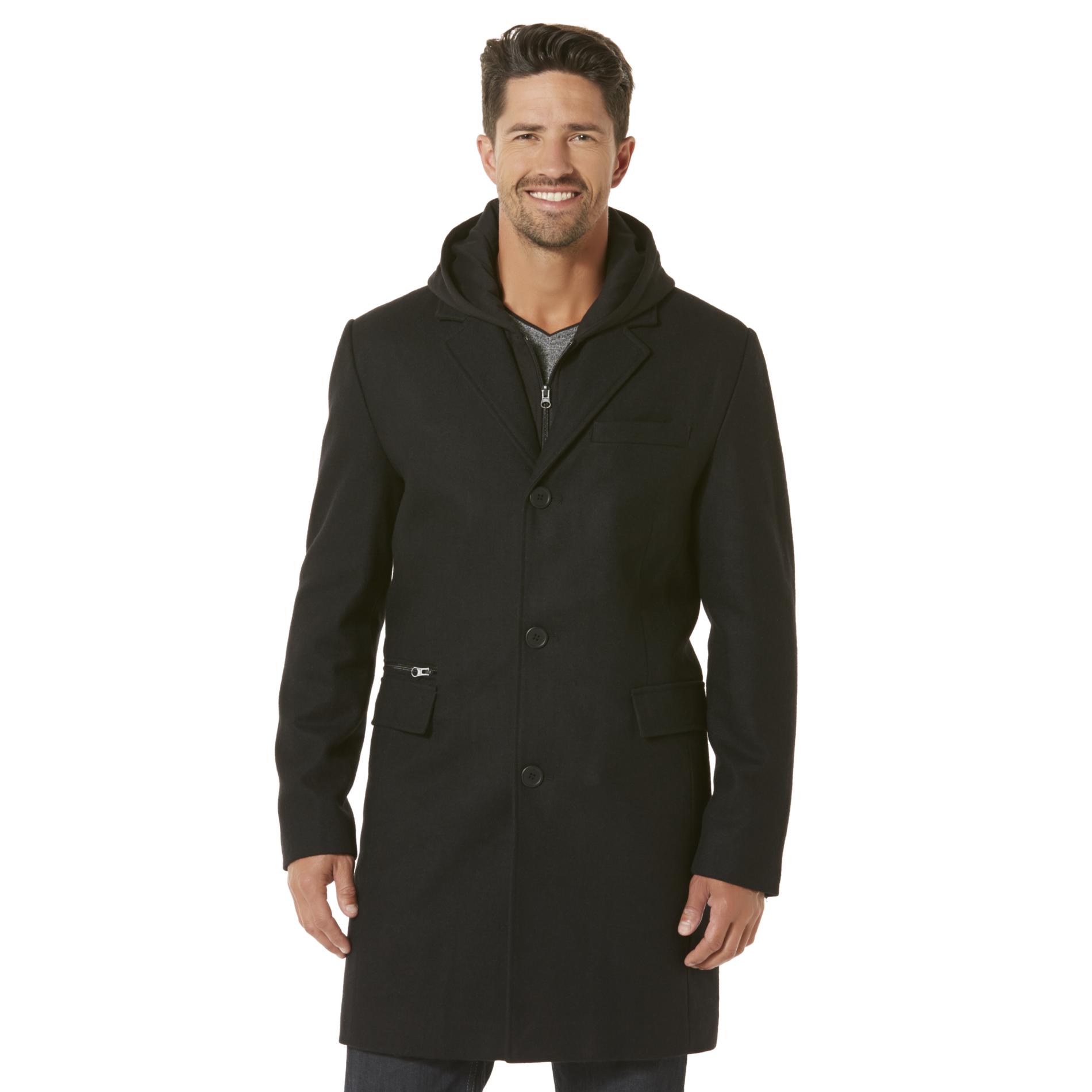 Men&39s Wool-Blend Trench Coat: Shop Outerwear at Sears