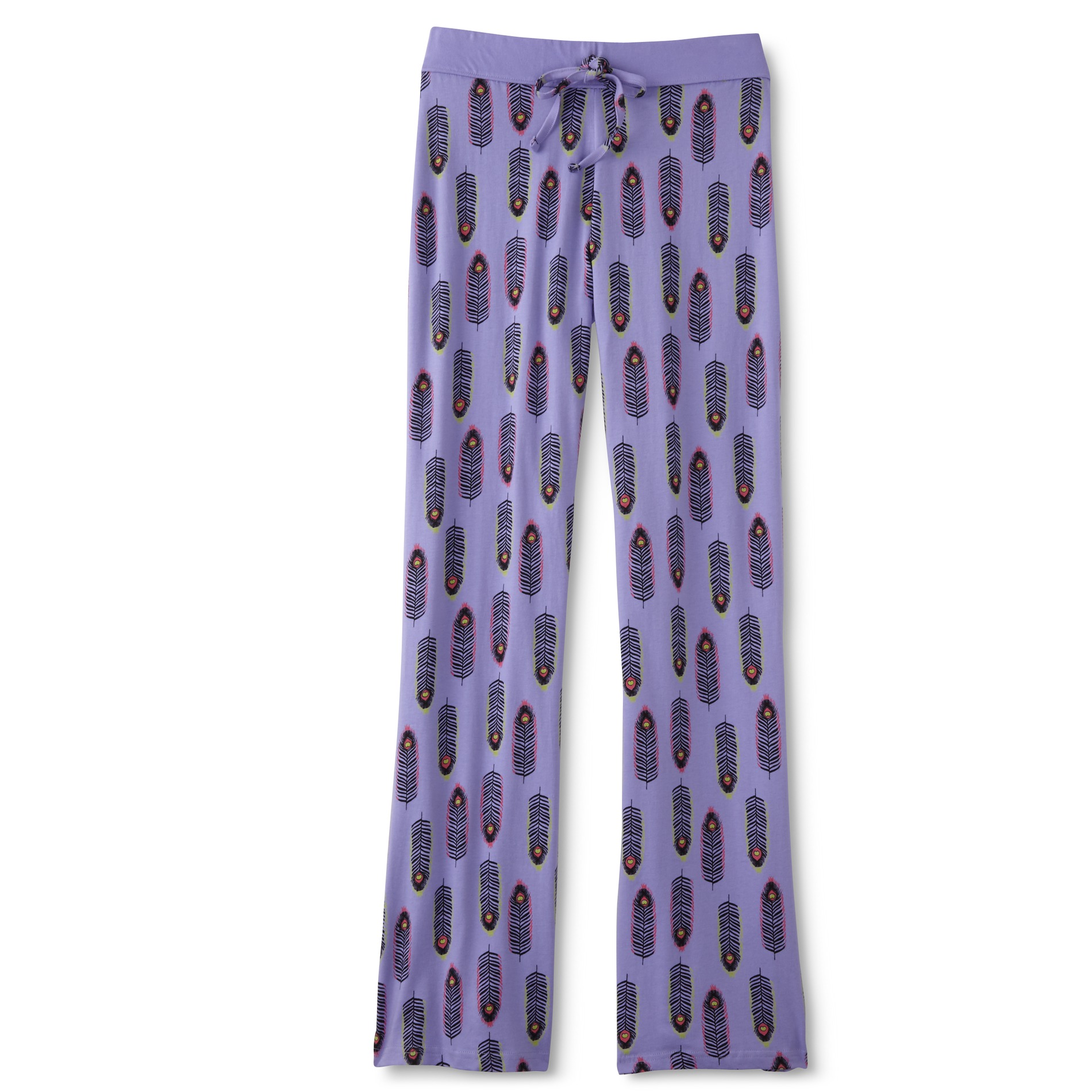 Women's Plus Lounge Pants - Feather Print