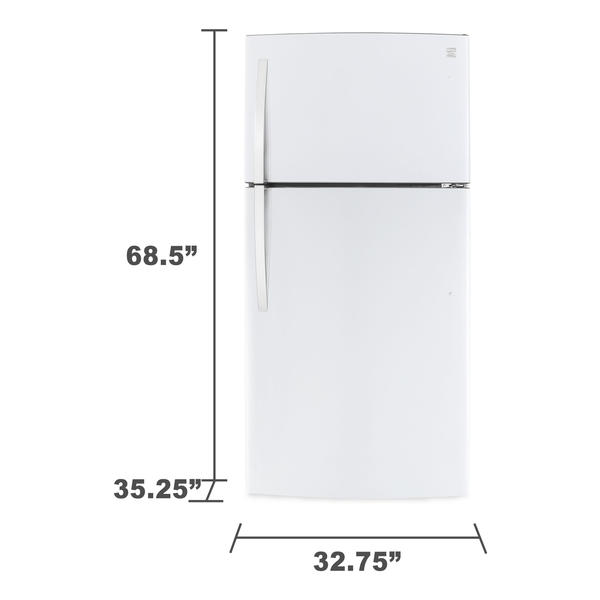 Kenmore TopFreezer Refrigerator Stylish and Spacious at Sears