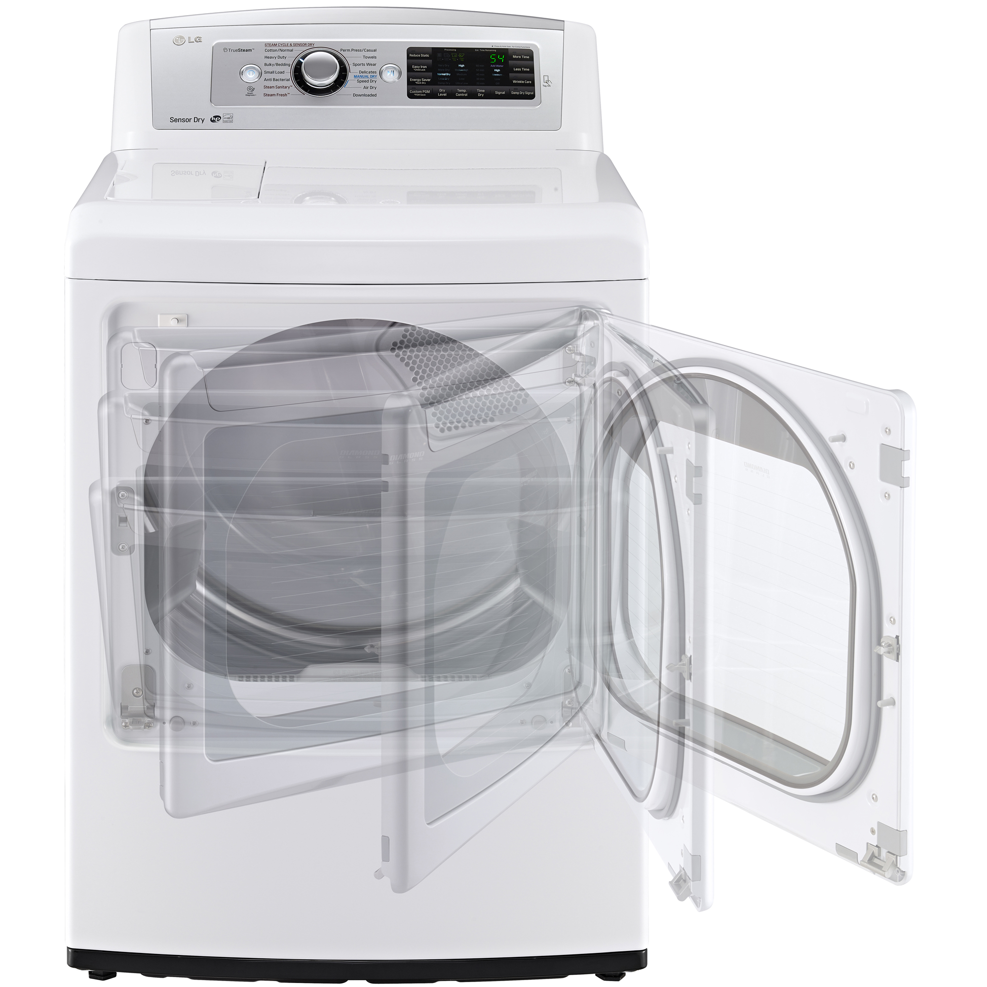 LG DLEX5780WE 7.3 cu. ft. Steam Electric Dryer w/ EasyLoad™ Door